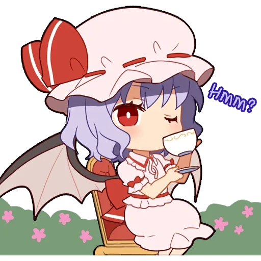 touhou project, touhou remilia, remilia red, red cliff remiglia red, the character behind the head is from gyuri zhitate