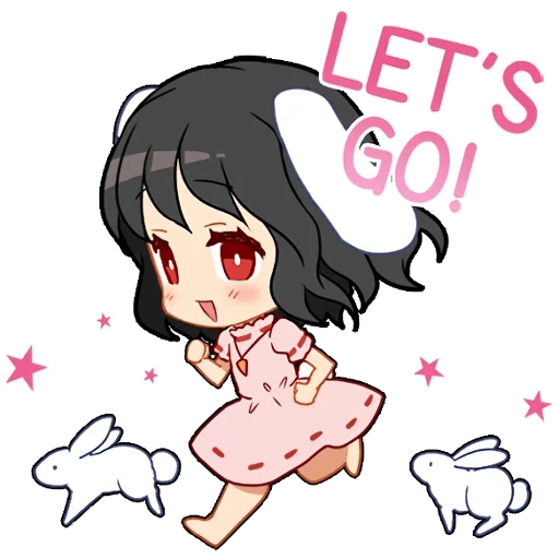 chibi, gambar, tevy inaba chibi, touhou chibi tewi