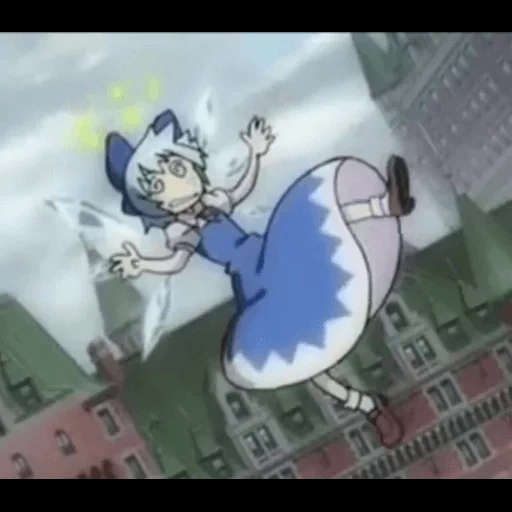 anime, cirno sakuya, derging, chara guardians of anime, scarlet mist incidente