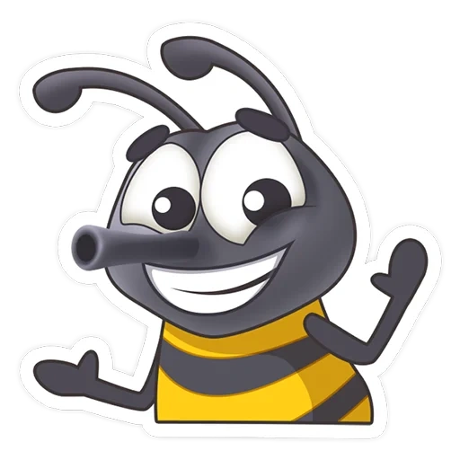 abeja, abeja abejorros, abeja divertida, clipart de abeja, pequeña abeja