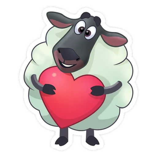 ovelha, município, ovelha de desenho animado