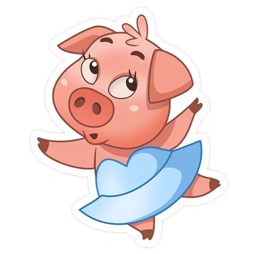 canton, cochon, cochon de dessin animé, piglelets de dessins animés