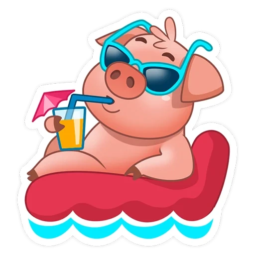cochon, canton, pig petya, cigare, cochon de dessin animé