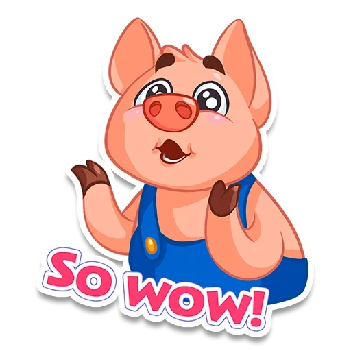 porco, porco, porco olha para fora, cartoon porco