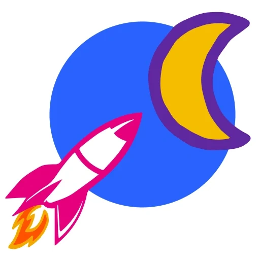 rakete, raketenlogo, das emblem der rakete, clipart rakete, die rakete ist gefärbt