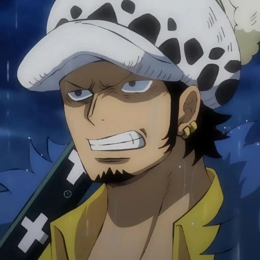 trafalgar law, personnages d'anime, anime one piece, anime one piece, trafalgar lo mugivarami union