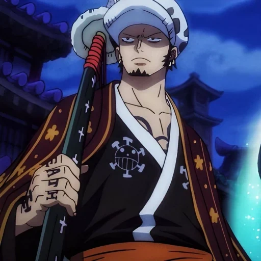 satu potong, hukum satu bagian, hukum trafalgar, anime one piece, hukum air trafalgar d