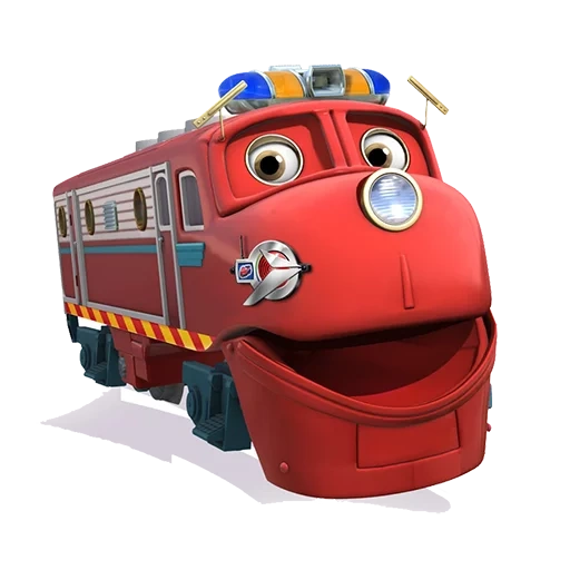 charlington wilson, caricatura chakington, locomotora de vapor piper charlington, chaggington happy train