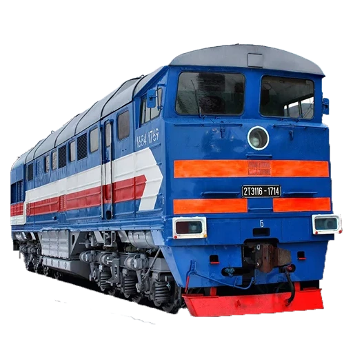 comboio, locomotiva a diesel 2 te, coleção de trens