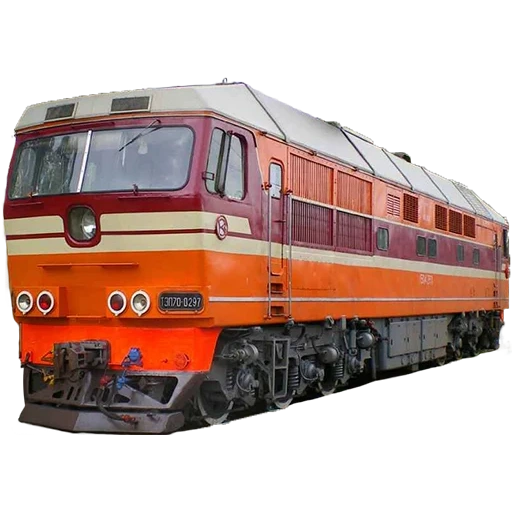 11.070, sovyet weiwei 70, peta lokomotif diesel tipe 70 di pembangkit listrik termal, lokomotif diesel penumpang ke-70, lokomotif diesel penumpang