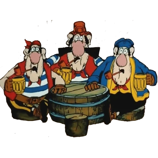 île, île au trésor, l'île des voyous, personnages de l'île des trésors, treasure island cartoon rum