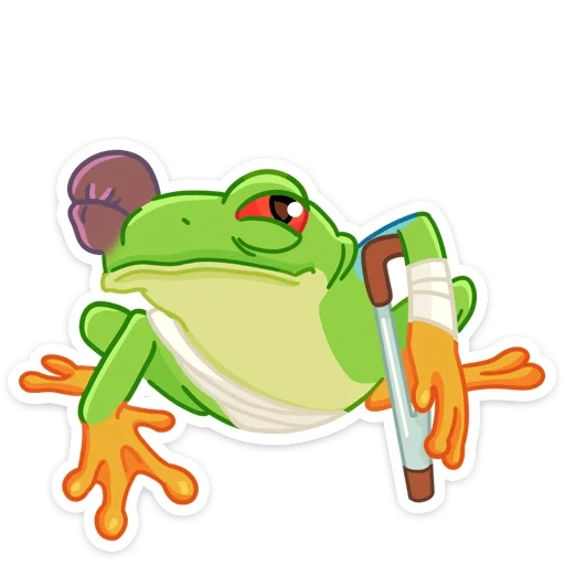klip katak, kartun katak, katak dengan latar belakang putih, ilustrasi katak, vektor katak pohon