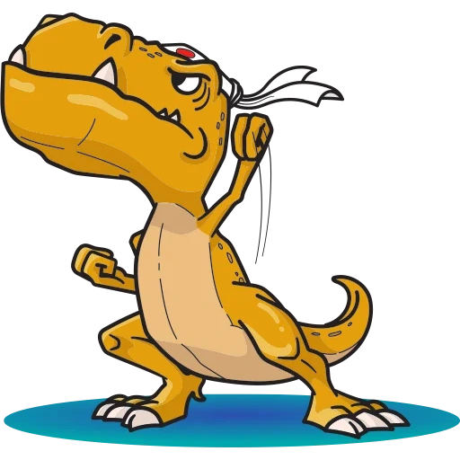 t rex, dinosaurio de dibujos animados