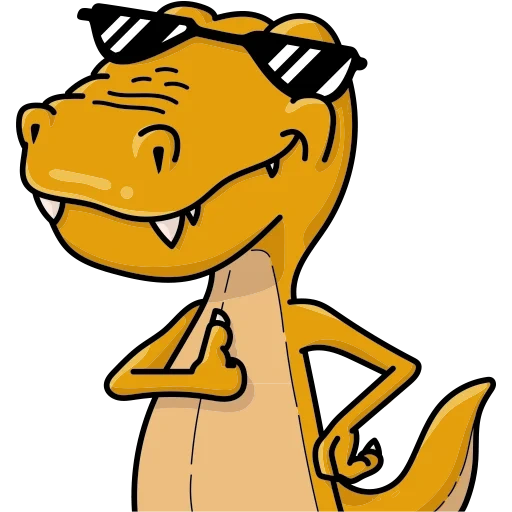 yellow dinosaur, funny dinosaurs