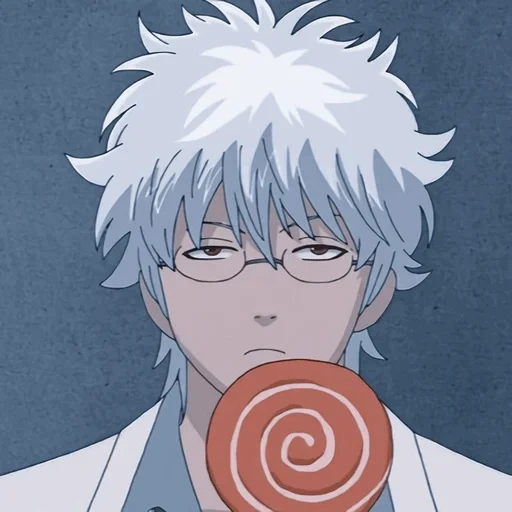 gintoki vicki, anime gintama, gintoki avatar, personagens de anime, gintama lollipop