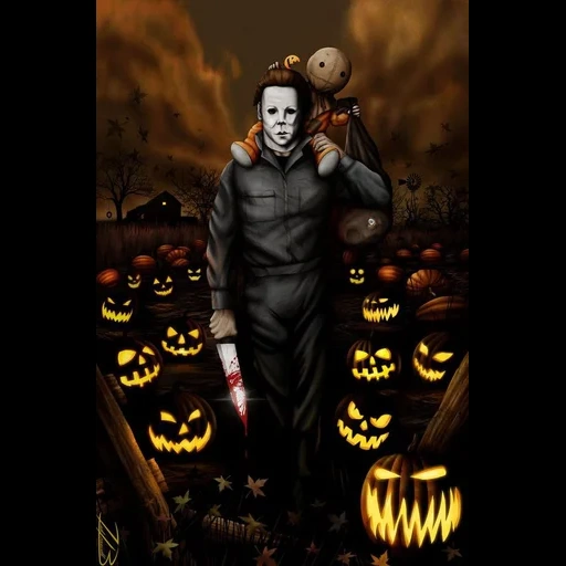 halloween halloween, halloween 31 octobre, halloween michael mayers, michael mayers halloween art, michael mayers happy halloween