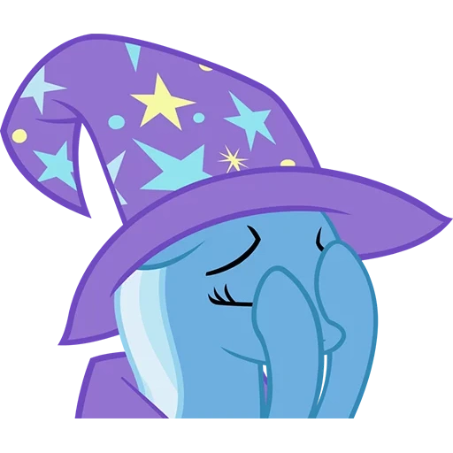 tracy pony, tracy 35856, tracy's hat, trixie lulamoon, little tracy is sad