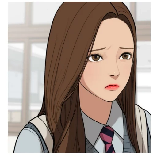 chica anime, chicas de anime, belleza verdadera de bebtun, zhu gyong true beauty webtoon, diosa capítulo 6 un día especial en la escuela