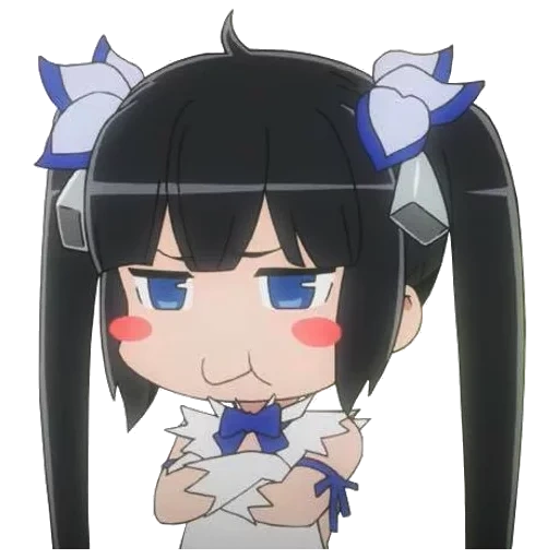 гестия, danmachi, hestia chibi, гестия аниме, гестия данмачи чиби