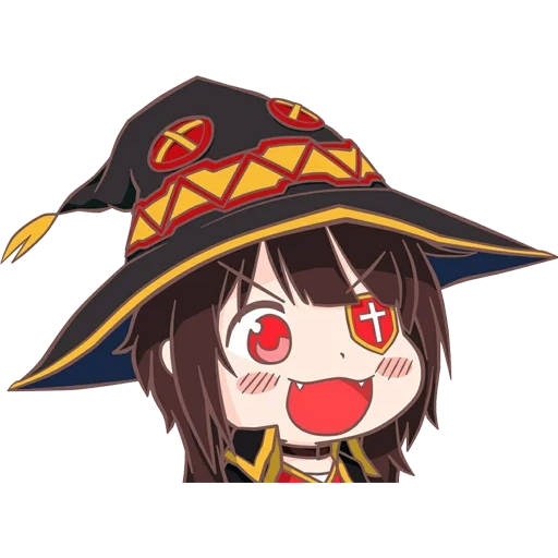 megumin, мегумин чиби, мегумин чибик, мегумин ахегао, megumin konosuba