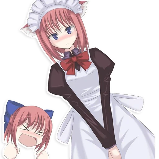 tsukihime, maid, yuri's maid, anime yuri maid, tsukashima maid