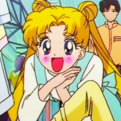 luna marinero, bebé marinero, mariner moon dazaki, selemon sorprendido, sailor moon usagi tsukino