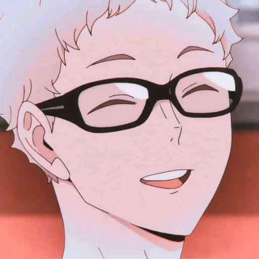 tsukishima kay, tsokishima kay, pallavolo tsukishima, pallavolo anime tsukishima, screenshot di tsukishima kay