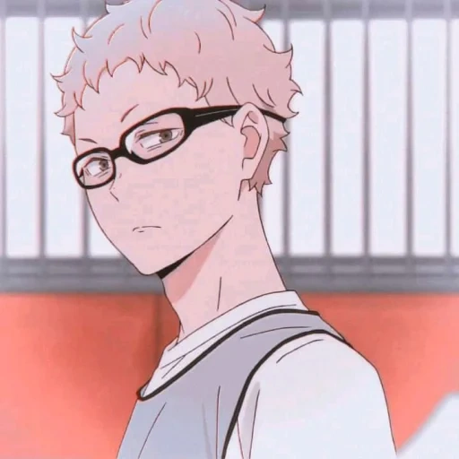 tsukishima, tsukishima, tsokishima, tsukishima kay, anime volleyball tendo tsukishima