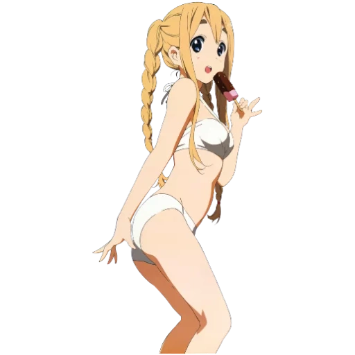 asuna, keion mugi, asuna erica, minako kotobuki, tsumugi kotobuki maillot de bain