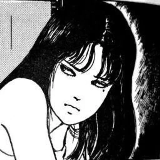 jeune femme, dernier.fm, dzyunji, manga anime, dessins de mangas