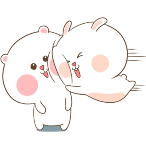 cute drawings of chibi, cute kawaii drawings, dear drawings are cute, cute hugs drawings, tuagom puffy bear and rabbit