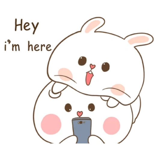 kawaii, dessins mignons, dessins kawaii, dessins kawaii mignons, tuagom puffy bear and rabbit