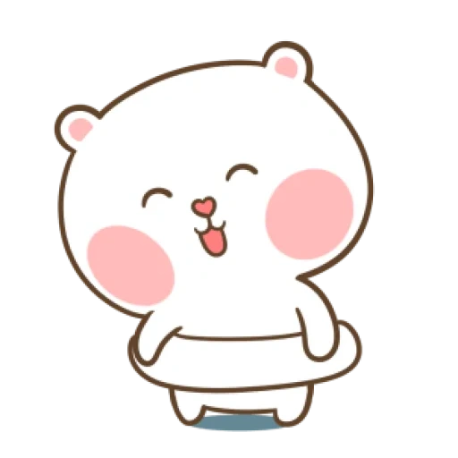 kawaii, gambar kawaii, pasangan marshmallow, gambar kawaii yang lucu, tuagom puffy bear and rabbit