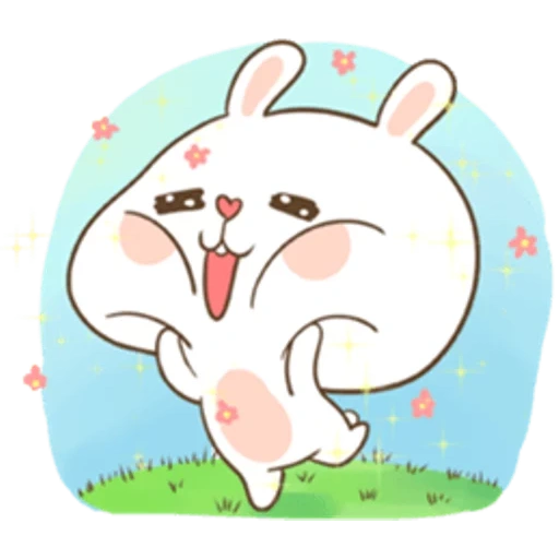 conejo, lindos dibujos de kawaii, dibujos de anime encantadores, lindos conejos, tuagom hopfy bear y conejo