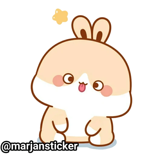 chanteur, mignon lapin, chibi mignon, molly rabbit, dessins mignons