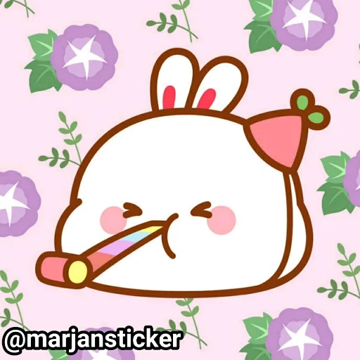 kawaii, i disegni sono carini, rabbit moland, gli animali sono carini, adorabile tuji animado