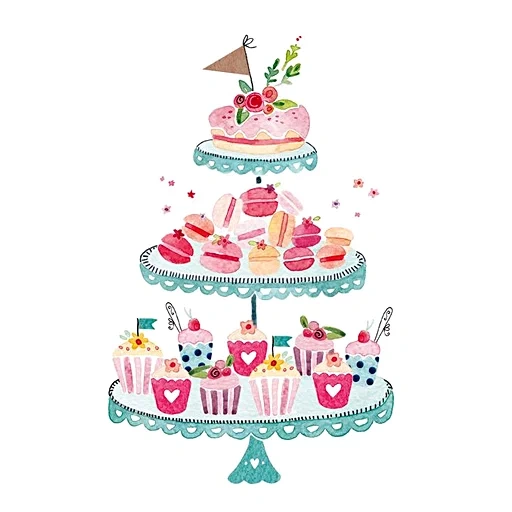 торт, торты заказ, торт клипарт, шаблон торта, illustration cupcake