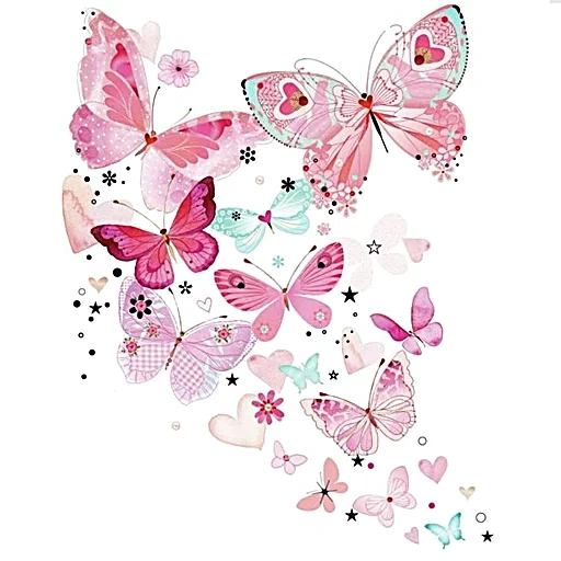 фон бабочки, бабочки принт, розовые бабочки, розовый фон бабочками, бабочка рисунок розовая