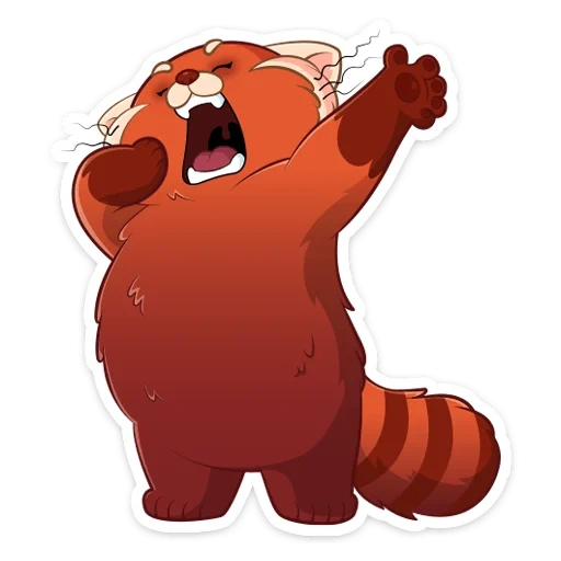 cat, red panda, i blushed may, red panda turns red