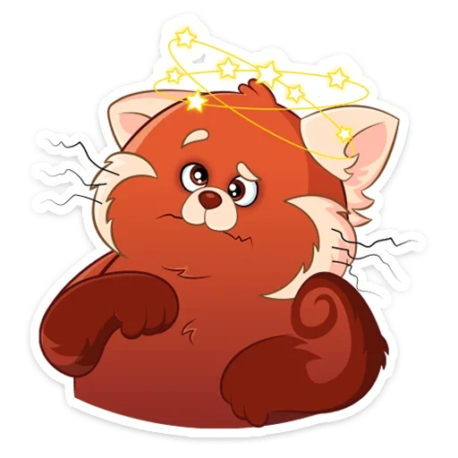 all, cartoon, red panda