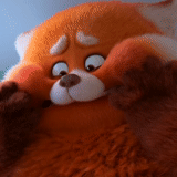 sebuah mainan, karakter, panda merah, berubah merah 2022