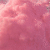 emoji, nuages roses, le fond du nuage est rose, nuages doucement roses