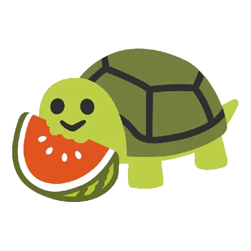 la tartaruga divina, faccia sorridente di tartaruga, emoticon tartaruga, tartaruga dorso verde, robot tartaruga disco