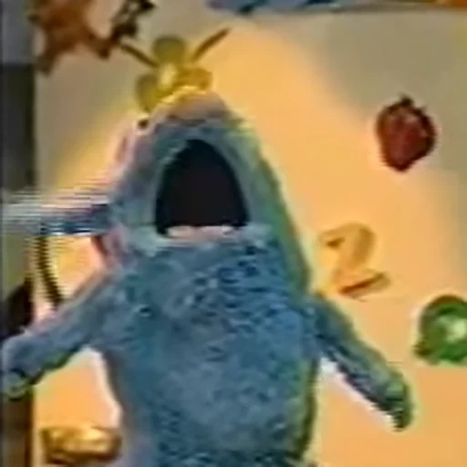 a toy, mappet show cook, cocaine cocaine street, rostov cookie monster, bear in the big blue house mouse