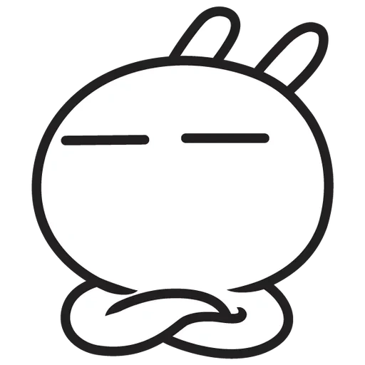 tuzki, emoticon di tuzki, emoticon pacchetto anime emoticon emoto, coniglio giapponese