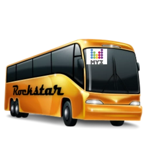 bus, bus sketch, bus, minibus, the transparent background of bus is realistic