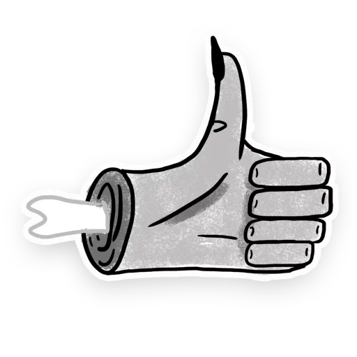 pin, finger, give a thumbs up