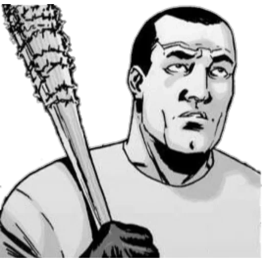 el hombre, claude gta 3, los muertos vivientes, comic nigan lucille, the walking dead negan