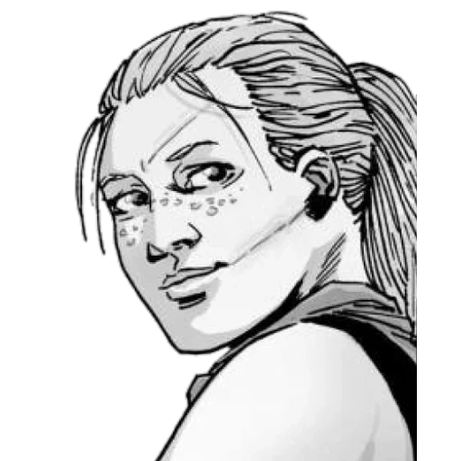 andrea graims, mortos-vivos, andrea harrison comics, andrea walking dead comics, judith walking dead comics