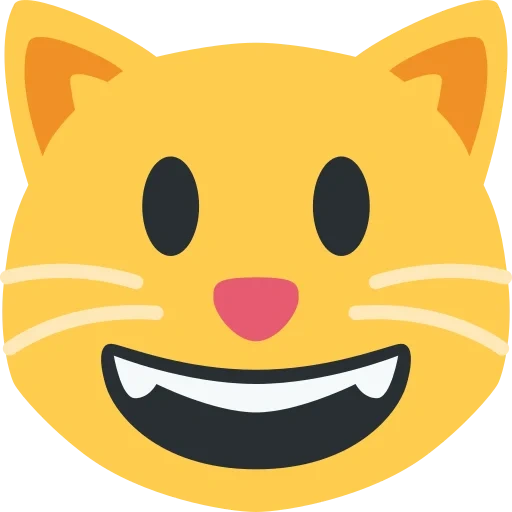 cat emoji, эмодзи кот, смайл кошка, meteor client 1.16.5, улыбающийся кот смайл